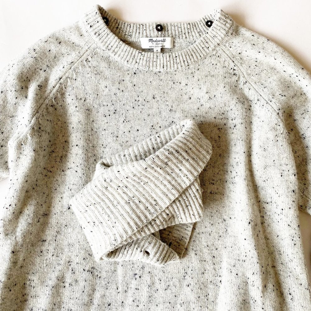 Madewell Cashmere Convertible Turtleneck Sweater LIKE NEW Size S